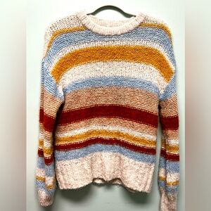 American Eagle Women’s Multi-Colored Striped Sweater Size XS